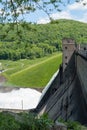 Warren, Pennsylvania, USA May 29, 2022 The outflow of water coming from the Kinzua Dam