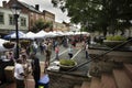 Warrenton, Virginia/USA-5-19-17: Vendor tents in Warrenton during the Warrenton Spring Festival. Royalty Free Stock Photo