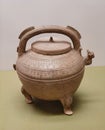 Warring States Period Stoneware Ewer Antique Teapot Terracotta Clay Ceramic Crafts Pottery Arts Sculpture Chinese Earth Soil