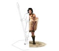 Warrior character, 3D rendering, illustration