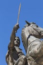 Warrior on a Horse statue Alexander the Great on Skopje Square Royalty Free Stock Photo