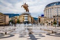 Warrior On A Horse Statue -Skopje, North Macedonia