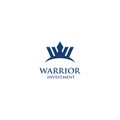 Warrior investment logo Royalty Free Stock Photo