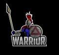 Warrior mascot logo. Warrior esport logo