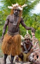 Warriors Asmat tribe. Royalty Free Stock Photo