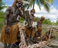 Warriors Asmat tribe. Royalty Free Stock Photo