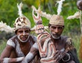 Warriors Asmat tribe. Royalty Free Stock Photo