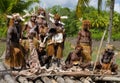 Warriors Asmat tribe. Royalty Free Stock Photo