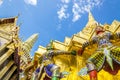 Warriors at the Emerald Buddha Temple, Thailand Royalty Free Stock Photo