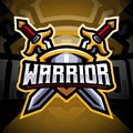 Warriors esport mascot logo design