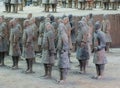 Warriors of famous Terracotta Army in Xian China Royalty Free Stock Photo