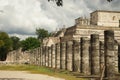 The warriors' temple in Chichen Itza, Mexico Royalty Free Stock Photo