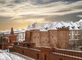 Warsaw Barbacan, a medieval fortification in Warsaw Royalty Free Stock Photo