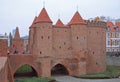 Warsaw Barbican, semicircular fortified outpost Royalty Free Stock Photo