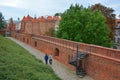 Warsaw Barbican is semicircular fortified outpost in Warsaw, Royalty Free Stock Photo