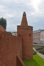 Warsaw Barbican is semicircular fortified outpost in Warsaw, Royalty Free Stock Photo