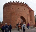 Warsaw Barbican is semicircular fortified outpost in Warsaw, Royalty Free Stock Photo