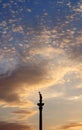 Warsaw Castle Square with king Sigismund III Vasa column. Royalty Free Stock Photo