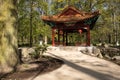 Warsaw.Chinese Garden in Lazienki Royal (Bath) Park