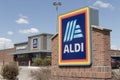 Aldi Discount Supermarket. Aldi sells a range of grocery items, including produce, meat and dairy at discount prices
