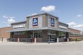 Aldi Discount Supermarket. Aldi sells a range of grocery items, including produce, meat and dairy at discount prices