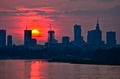 Warsaw Downtown sunset
