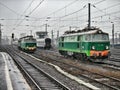 Warsaw East train terminal tracks in Poland Royalty Free Stock Photo