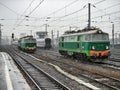 Warsaw East train terminal tracks Royalty Free Stock Photo