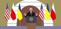 Warsaw. On February 21, 2023, US President Joe Biden delivered a speech as part of his visit to Poland