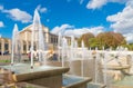 Warsaw fountain paris Royalty Free Stock Photo