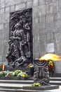 Warsaw Ghetto Heroes Monument, Warsaw, Poland.