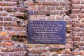 Warsaw Ghetto wall Royalty Free Stock Photo