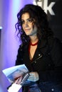 Warsaw, Masovia / Poland - 2007/11/14: Katie Melua, British singer, composer and musician, in press meeting during the European