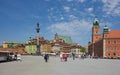 WARSAW - MAY 8: Sigismund's Column, Castle Square filled with to