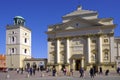 Warsaw, Poland - Historic quarter of Warsaw old town - St. Anne Church at Krakowskie Przedmiescie street