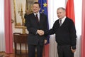 Warsaw, Mazovia / Poland - 2007/02/10: Jose Manuel Barroso, European Commission Governor, during an official meeting with Polish