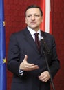 Warsaw, Mazovia / Poland - 2007/02/10: Jose Manuel Barroso, European Commission Governor, during an official meeting with Polish