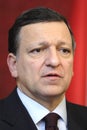 Warsaw, Mazovia / Poland - 2007/02/10: Jose Manuel Barroso, European Commission Governor, during an official meeting with Polish