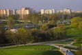 Warsaw, Poland - Panoramic view of Sluzew quarter - residential