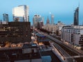 WARSAW - The moon shines over a rebuilt Polish capital - POLAND - WARSZAWA