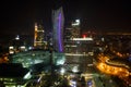 Warsaw night view Royalty Free Stock Photo