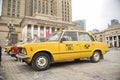 Warsaw old city taxi vintage