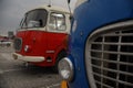 Warsaw old city buses vintage