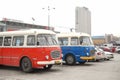 Warsaw old city buses vintage