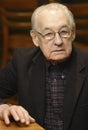 Warsaw, Poland - Andrzej Wajda - polish filmmaker, film director, theatre director and producer in a press meeting with media