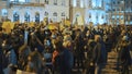 Warsaw, Poland 30.10.2020 - Anti abortion and human rights protest, Womens strike, Crowd of people demonstrating against Royalty Free Stock Photo