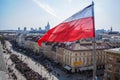 National mourning in Warsaw, Poland after Smolensk air disaster Royalty Free Stock Photo