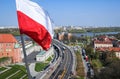 National mourning in Warsaw, Poland after Smolensk air disaster Royalty Free Stock Photo