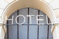 A generic hotel sign Royalty Free Stock Photo