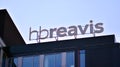 Sign hb reavis. Company signboard hb reavis.